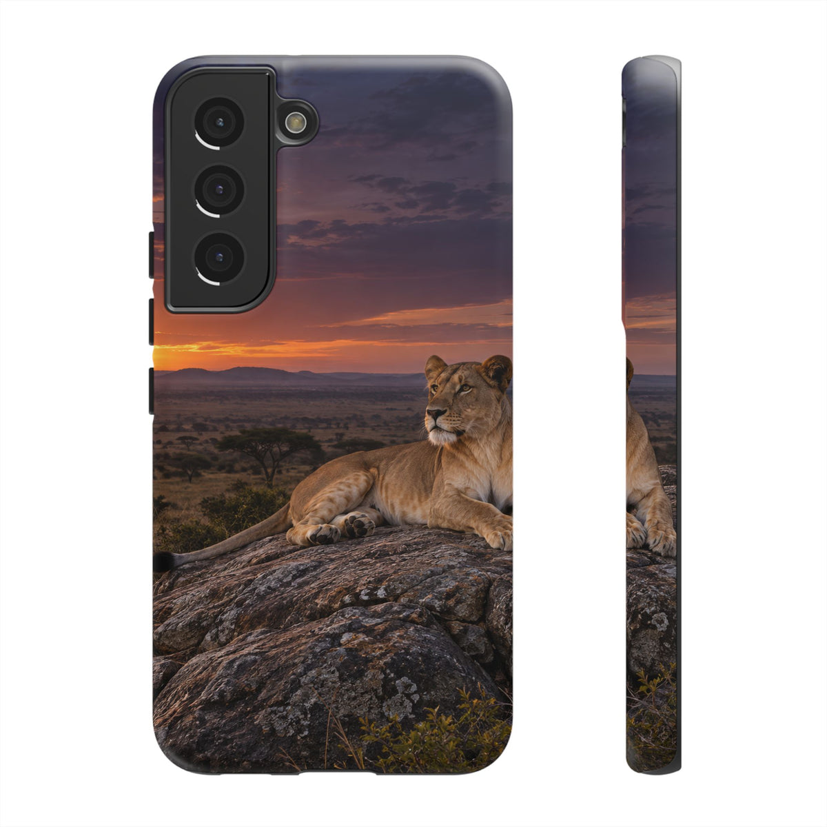 Lioness in the Blue Hour Samsung Galaxy Tough Case