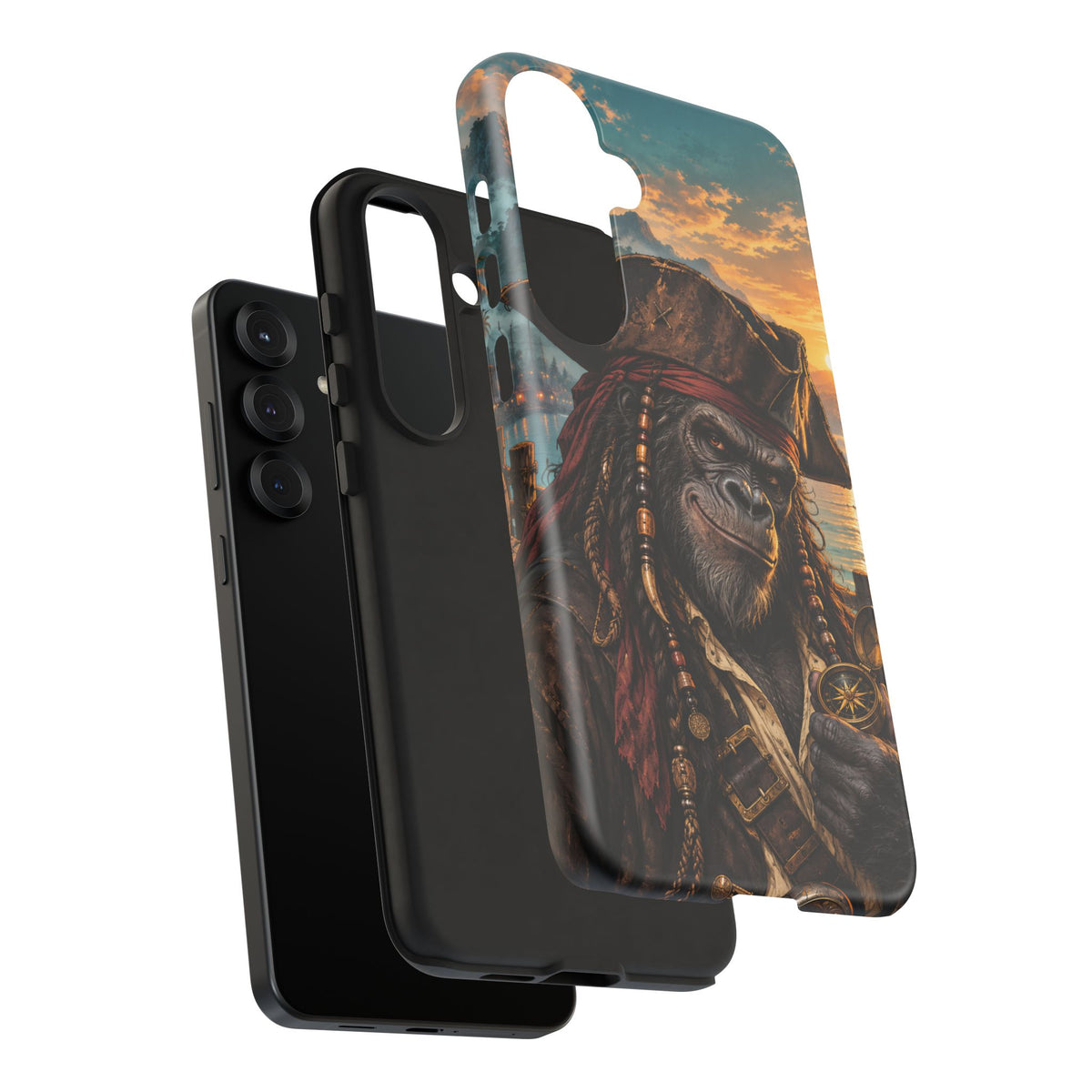Pirate Gorilla Samsung Galaxy Tough Case | Captain Silverback