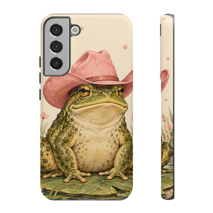 Cowboy Frog Samsung Galaxy Tough Case | Pink Hat Bullfrog