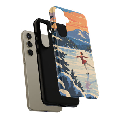 Lake Placid Skater — Winter Glide Samsung Galaxy Tough Case