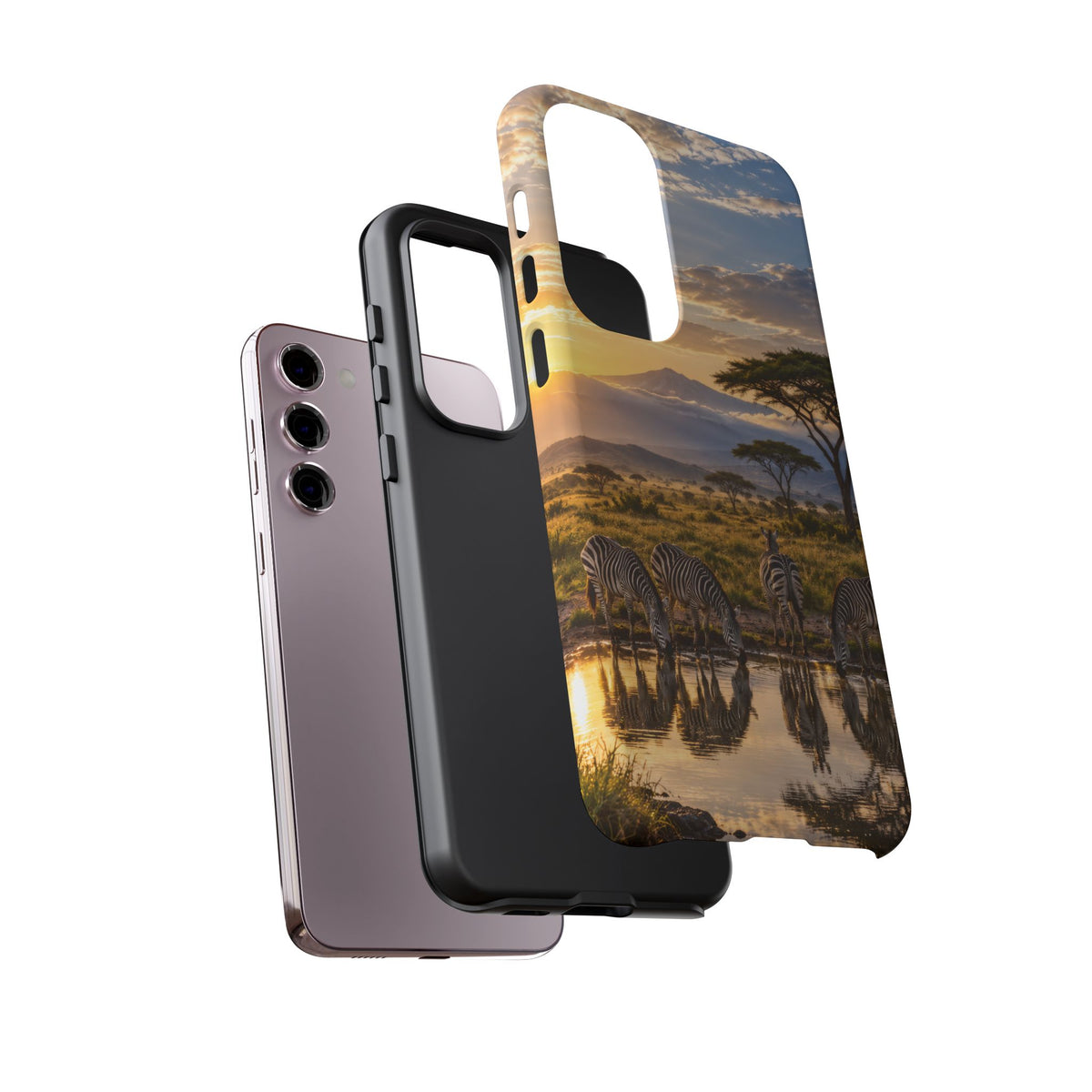 Zebra Water Mirror Samsung Galaxy Tough Case | zebra safari