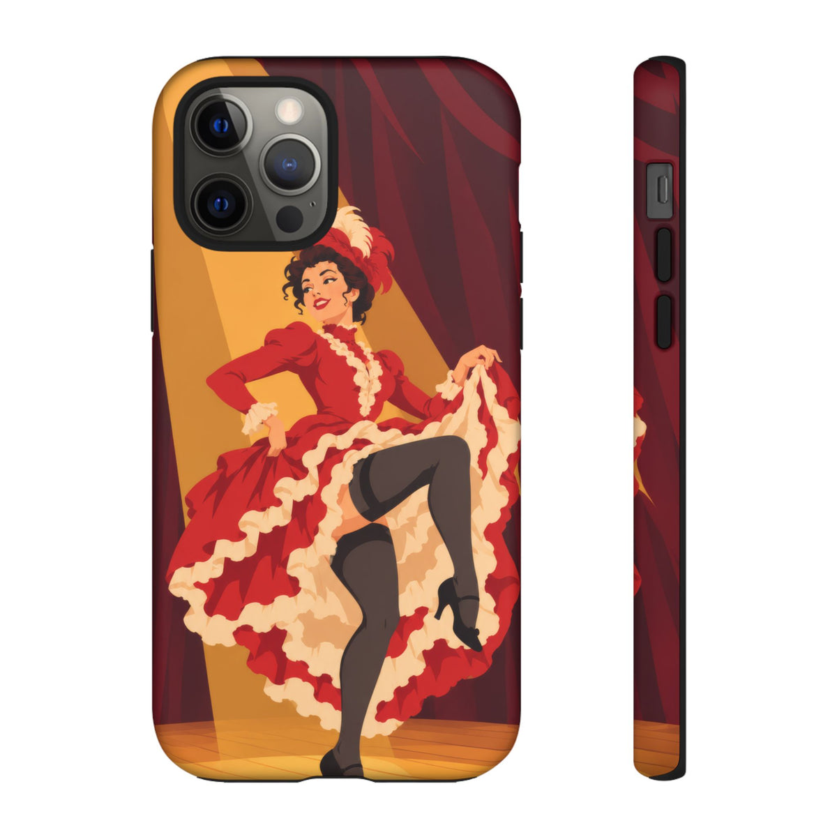 Moulin Rouge Dancer — Crimson Cabaret iPhone Tough Case | cabaret dancer