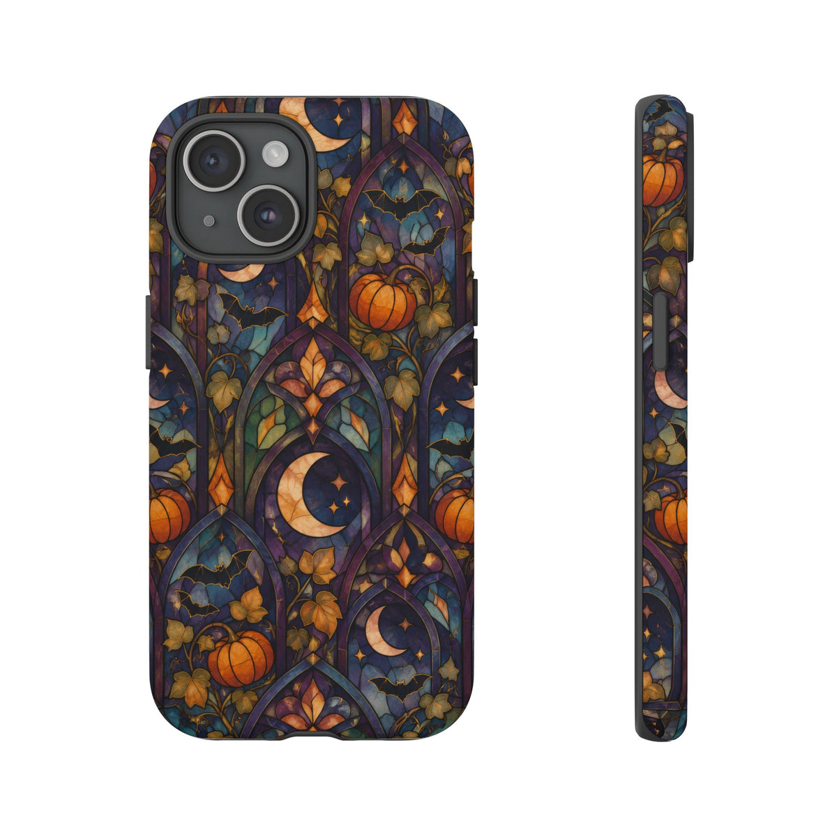 Amber Moon Window iPhone Tough Case | celestial halloween