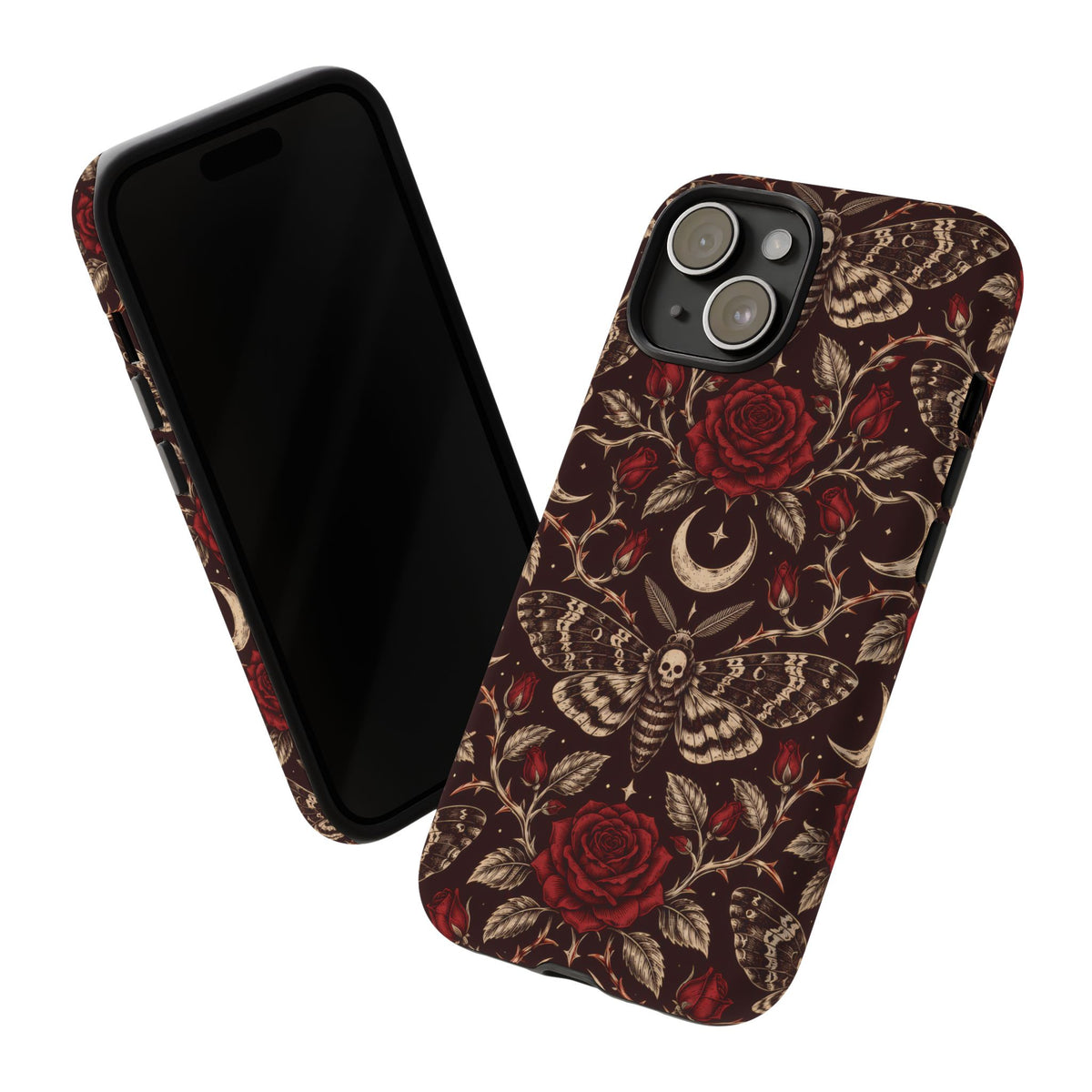 Velvet Moth Masquerade iPhone Tough Case | gothic moth