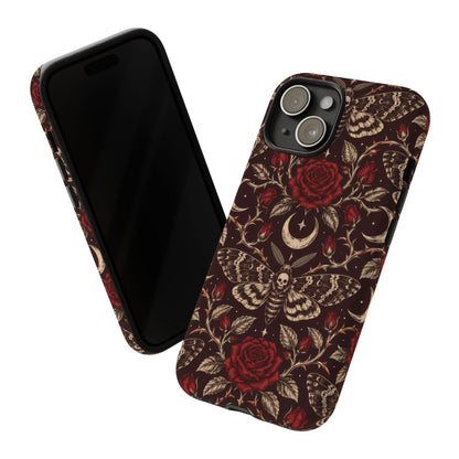 Velvet Moth Masquerade iPhone Tough Case | gothic moth