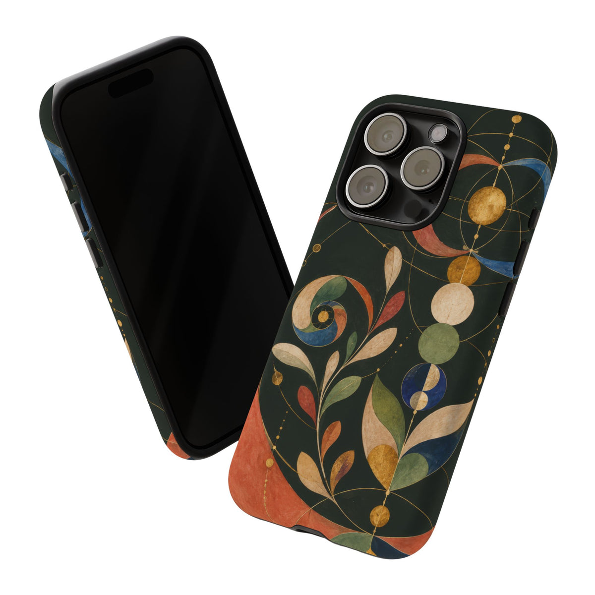 Orbital Garden iPhone Tough Case | Celestial Botanical Geometry