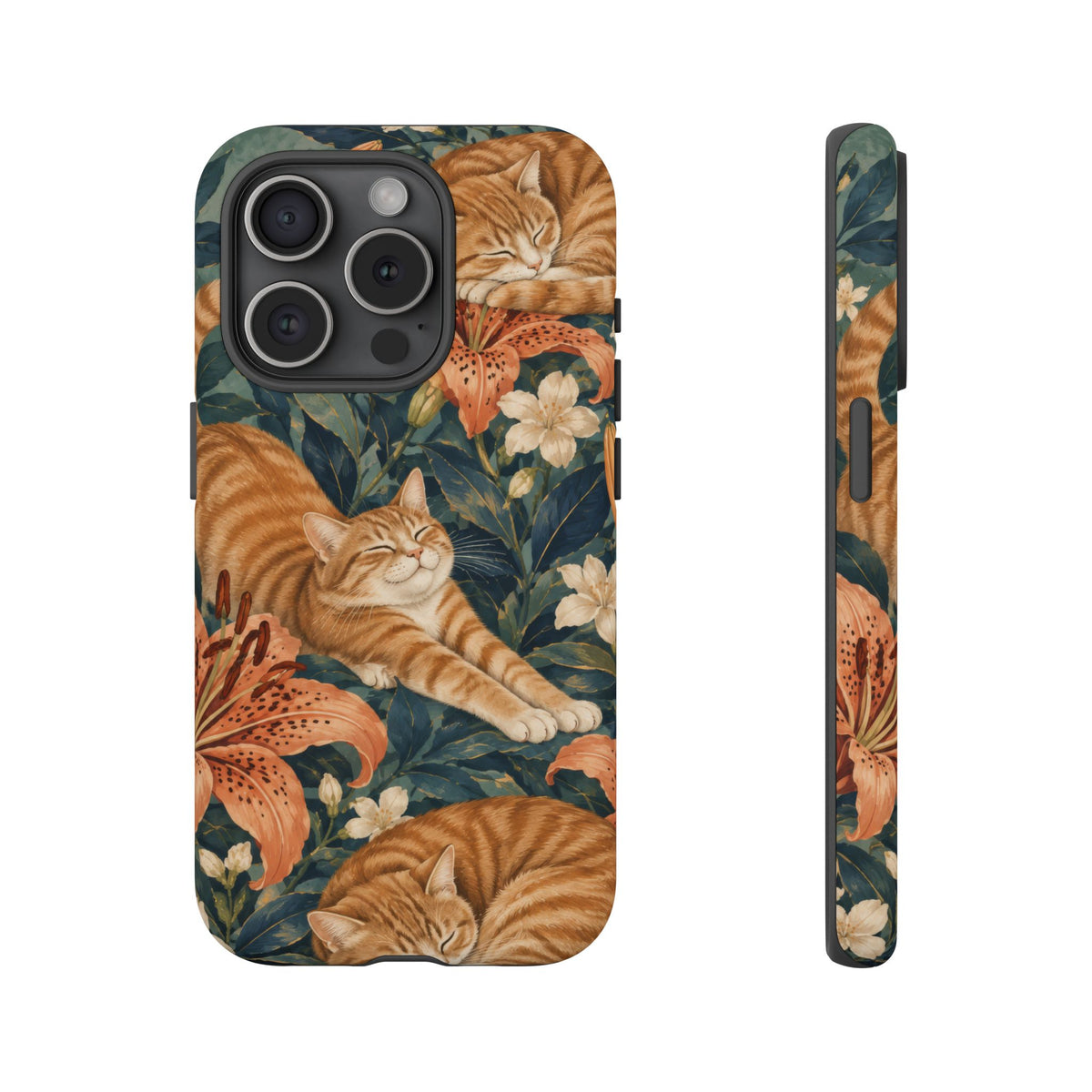 Tiger Lily Tabby iPhone Tough Case | tabby cats