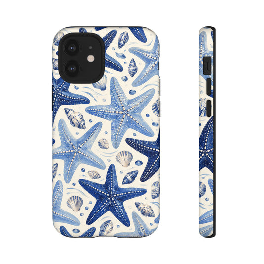 Blue Tide Stars iPhone Tough Case | Starfish