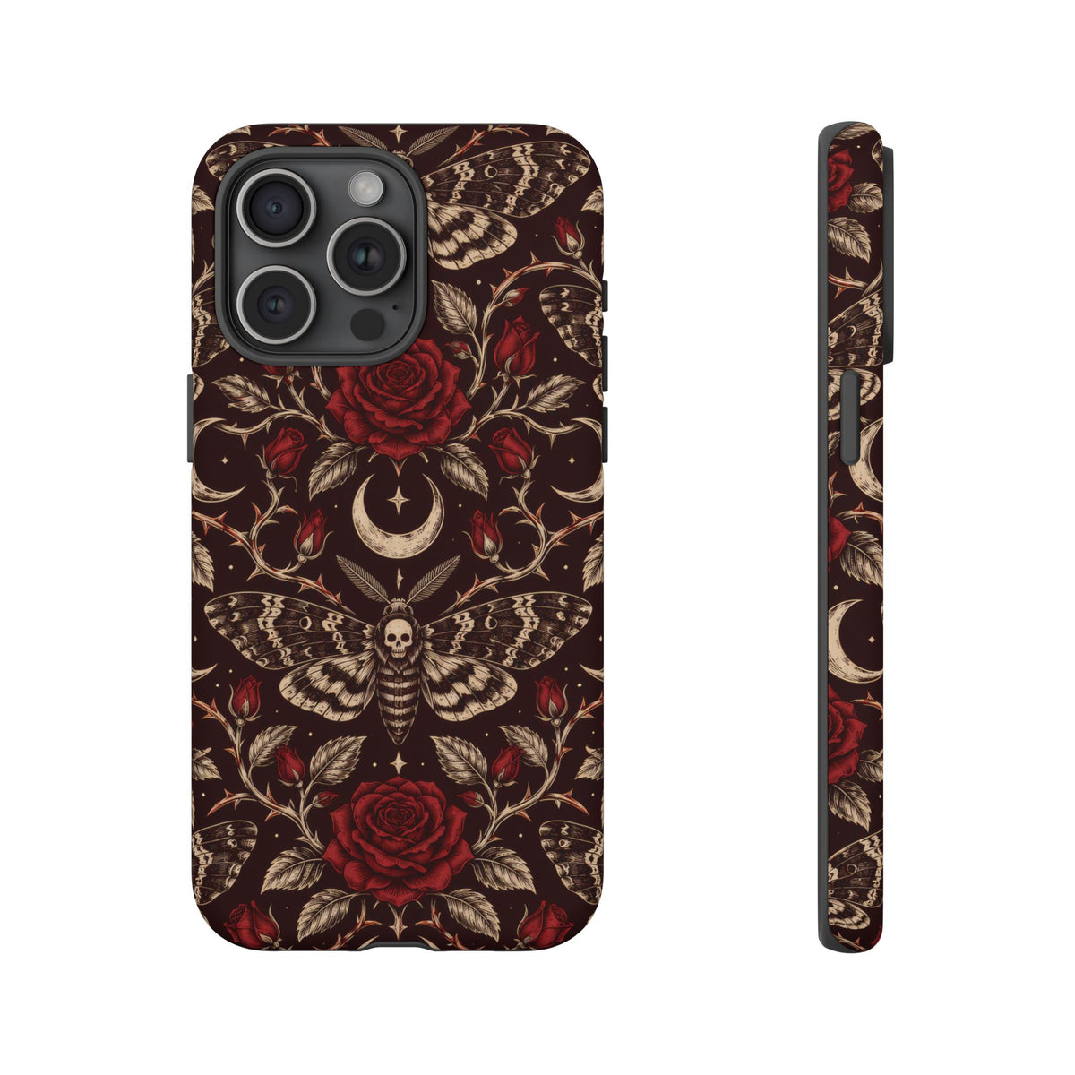 Velvet Moth Masquerade iPhone Tough Case | gothic moth