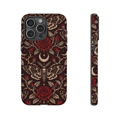Velvet Moth Masquerade iPhone Tough Case | gothic moth