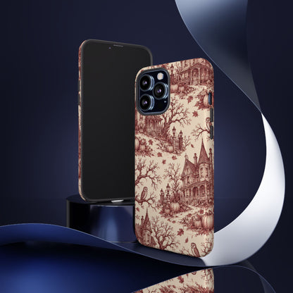 Haunted Estate Toile iPhone Tough Case | halloween toile