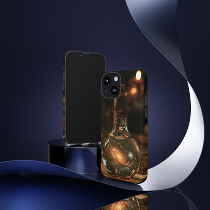 Bottled Cosmos iPhone Tough Case | Galaxy in an Antique Bottle