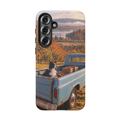 Blue Truck October Samsung Galaxy Tough Case | border collie