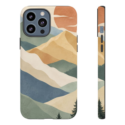 Sage Summit iPhone Tough Case | abstract mountains