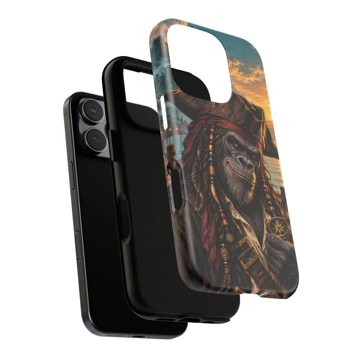 Pirate Gorilla iPhone Tough Case | Captain Silverback