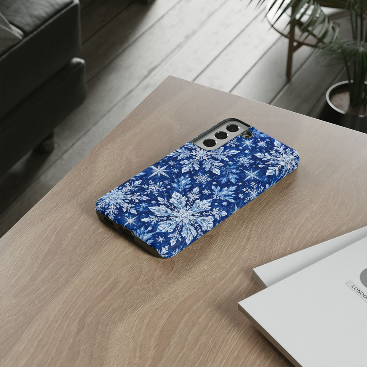 Frosted Midnight Samsung Galaxy Tough Case | snowflake