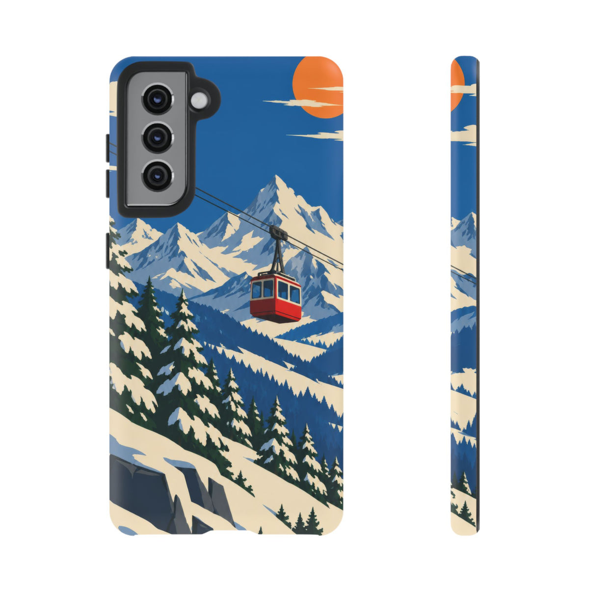 Swiss Skiing — Lift to the Sky Samsung Galaxy Tough Case