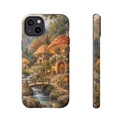 Honeycap Village iPhone Tough Case | Mushroom Village