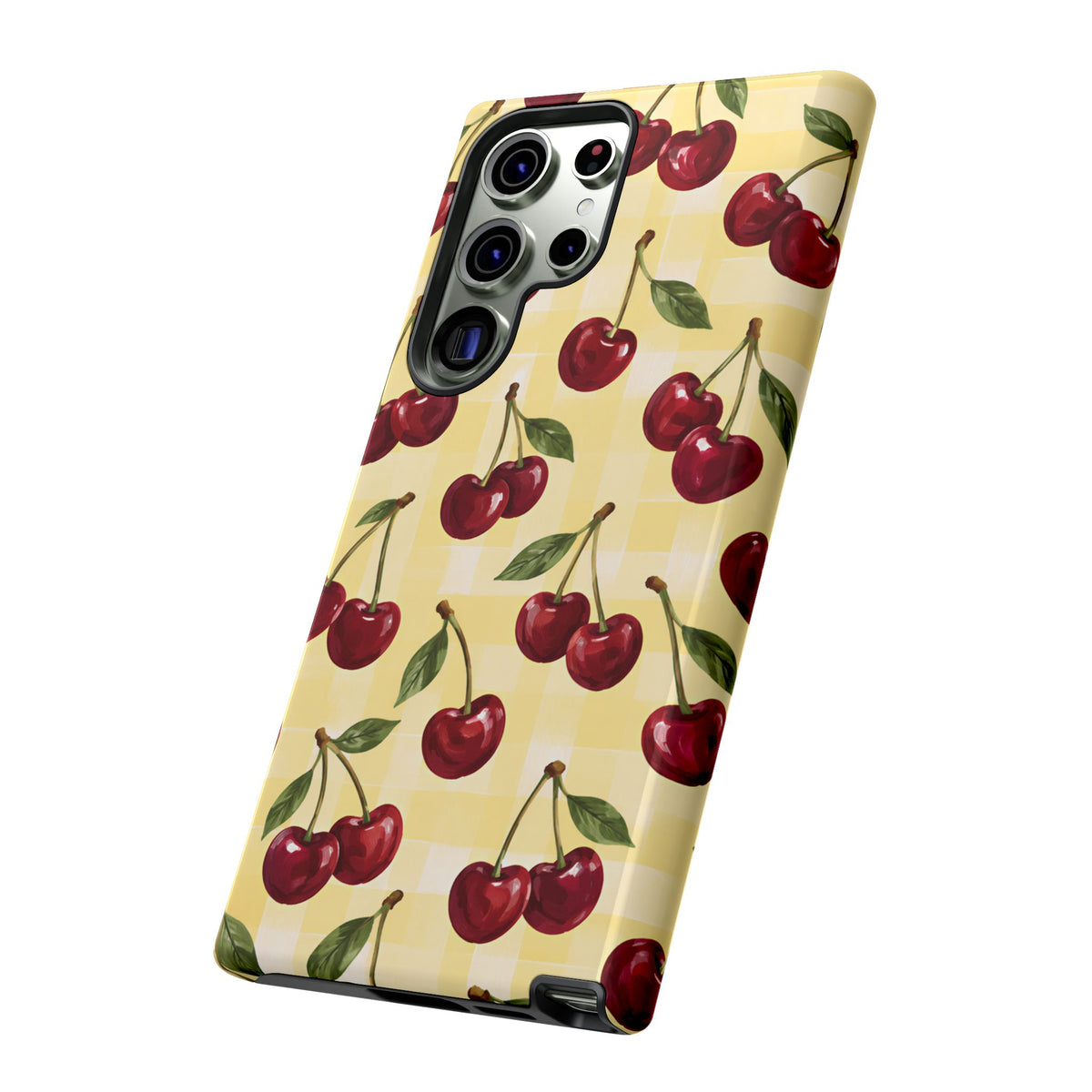 Cherry Gingham Samsung Galaxy Tough Case | Cherry Picnic