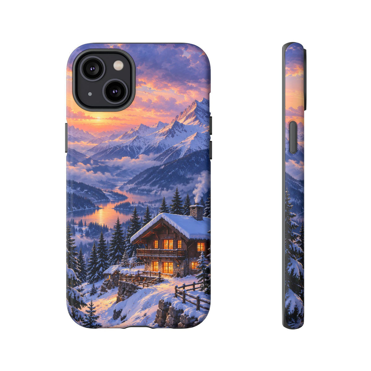 Alpine Hearth iPhone Tough Case | winter cabin
