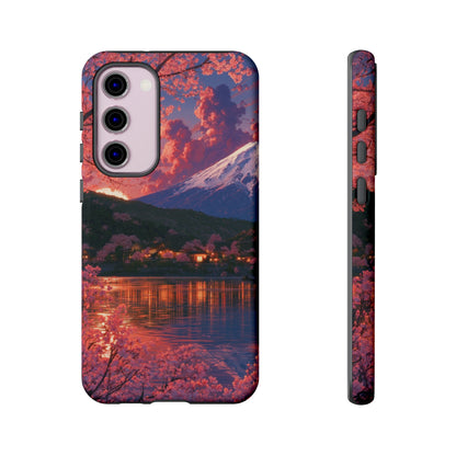 Sakura Lakeside Village Samsung Galaxy Tough Phone Case