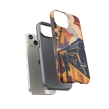 Travel by Train — Night Departure iPhone Tough Case | train travel