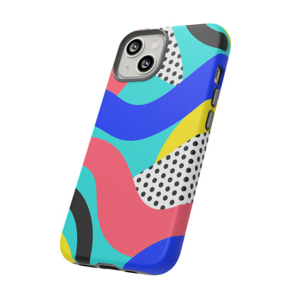 Poolside Pop iPhone Tough Case | Wavy Color Block