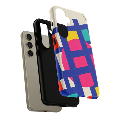 Chromatic Mischief Samsung Galaxy Tough Case | Geometric Color Block Art