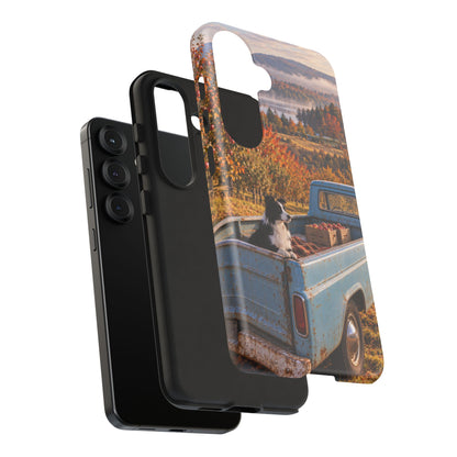Blue Truck October Samsung Galaxy Tough Case | border collie
