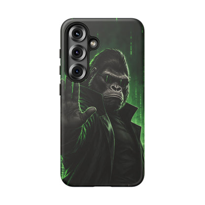 Cyberpunk Gorilla Samsung Galaxy Tough Case | Neon Code Silverback