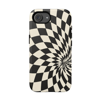 Twist Theory iPhone Tough Case | Optical Checkerboard