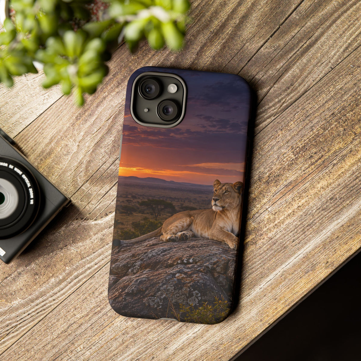 Lioness in the Blue Hour iPhone Tough Case