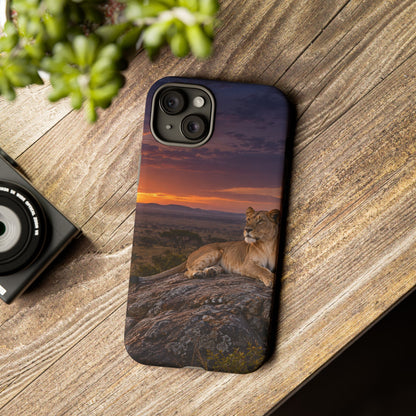Lioness in the Blue Hour iPhone Tough Case