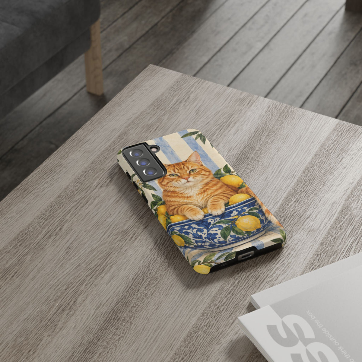 Citrus Inspector Samsung Galaxy Tough Case | ginger cat