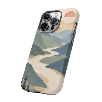 Quiet Pass iPhone Tough Case | mountain river