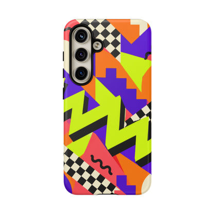 Acid Arcade Samsung Galaxy Tough Case | Bright Retro Geometry