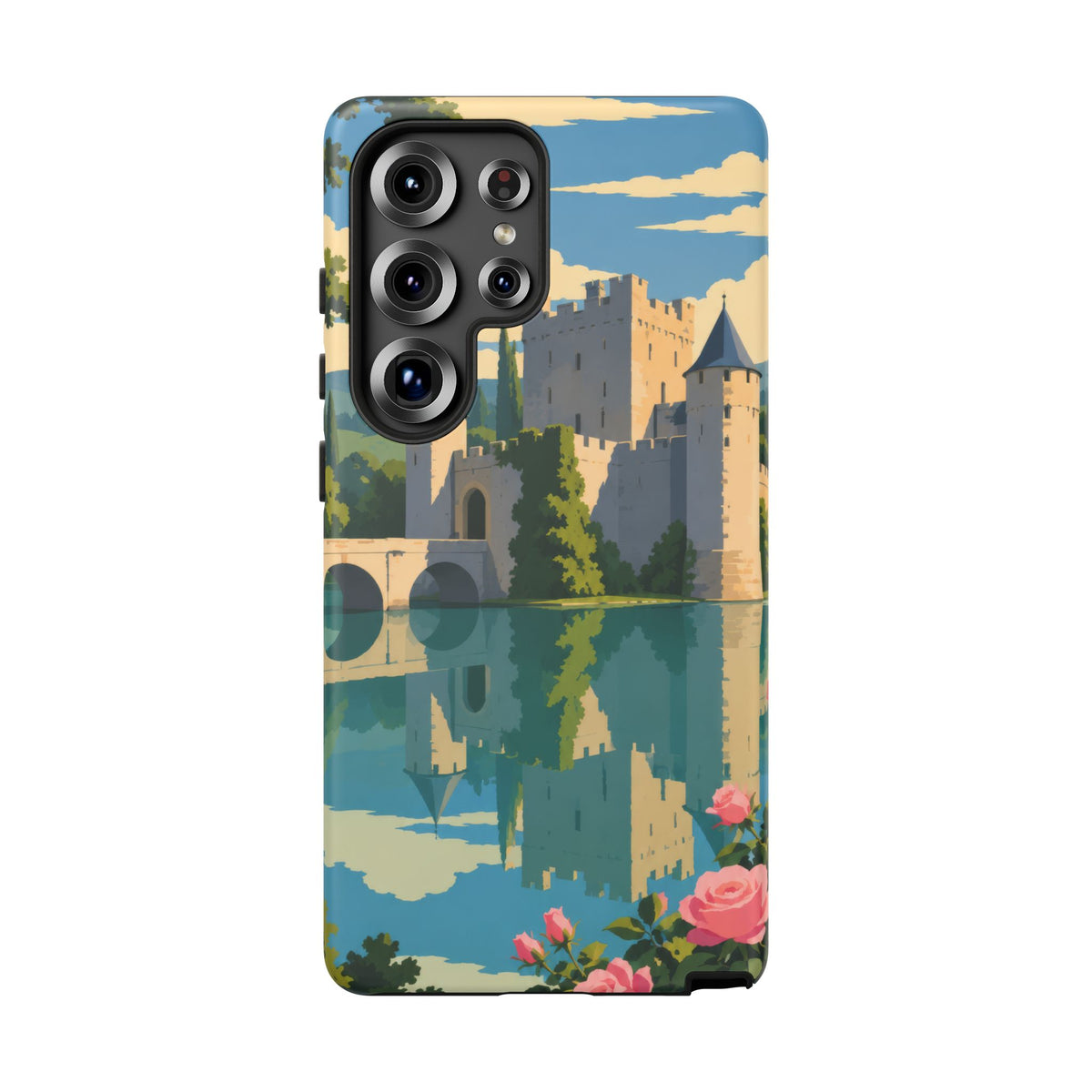 English Castle — Moat and Roses Samsung Galaxy Tough Case