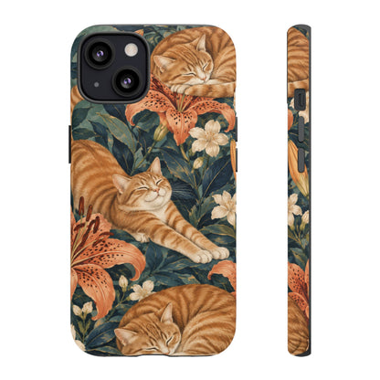Tiger Lily Tabby iPhone Tough Case | tabby cats