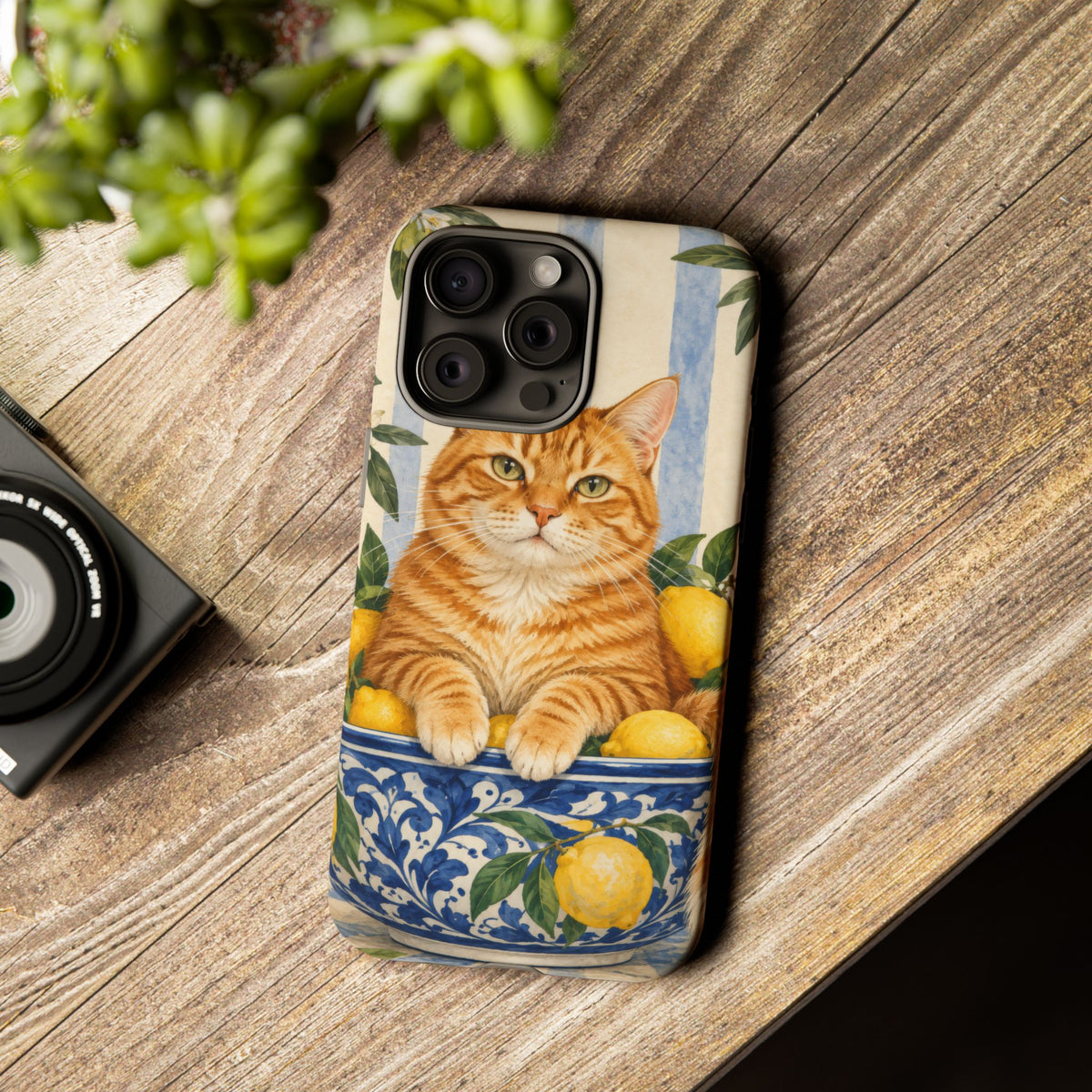 Citrus Inspector iPhone Tough Case | ginger cat