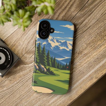 Mountain Golf — Alpine Fairway iPhone Tough Case