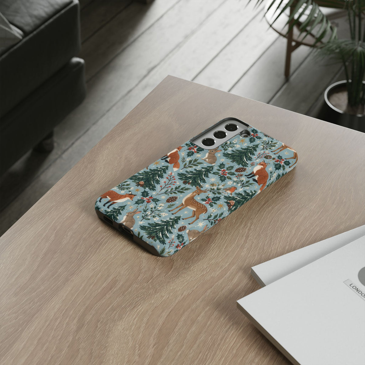 Winter Woodland Gathering Samsung Galaxy Tough Case | woodland christmas