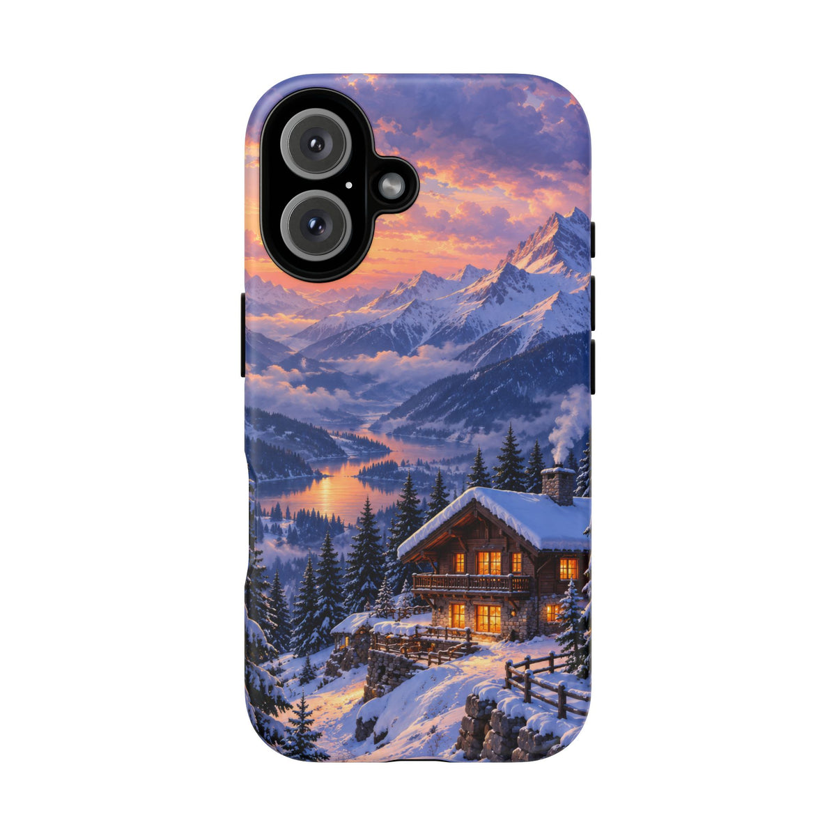 Alpine Hearth iPhone Tough Case | winter cabin