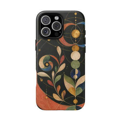 Orbital Garden iPhone Tough Case | Celestial Botanical Geometry