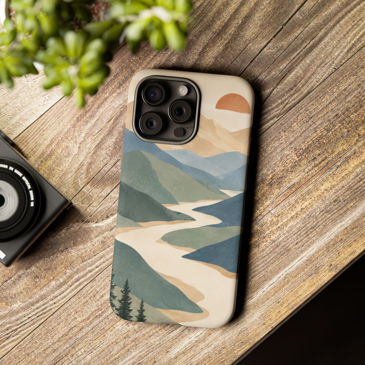 Quiet Pass iPhone Tough Case | mountain river