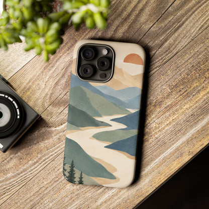 Quiet Pass iPhone Tough Case | mountain river