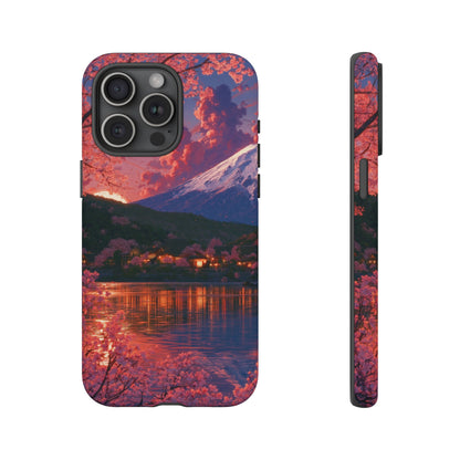 Sakura Lakeside Village iPhone Tough Phone Case