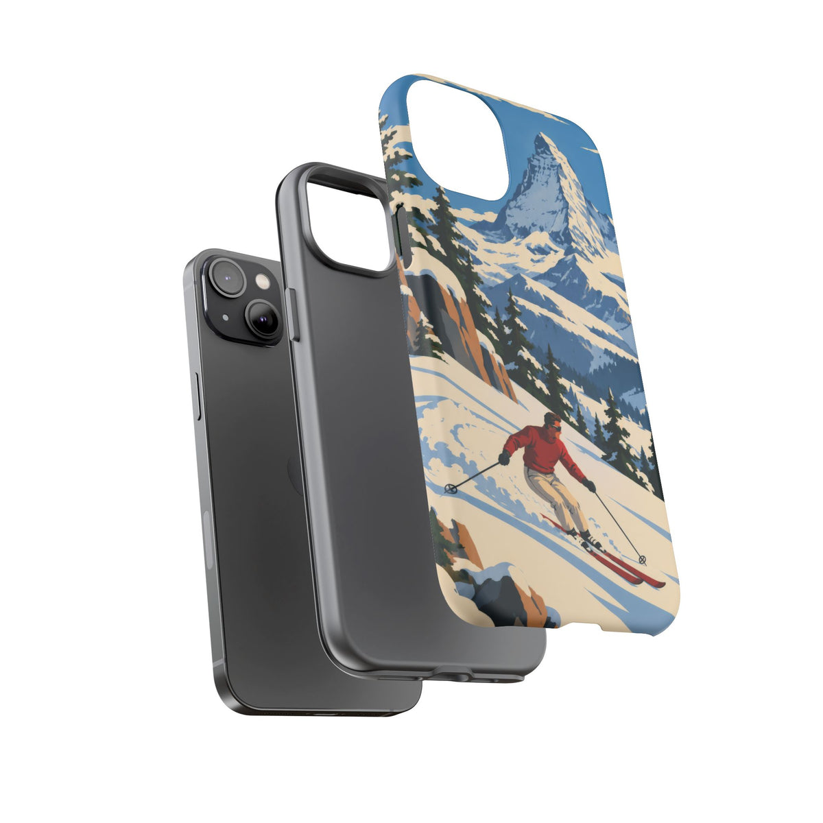 Swiss Skiing — Downhill Arc iPhone Tough Case