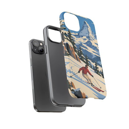 Swiss Skiing — Downhill Arc iPhone Tough Case