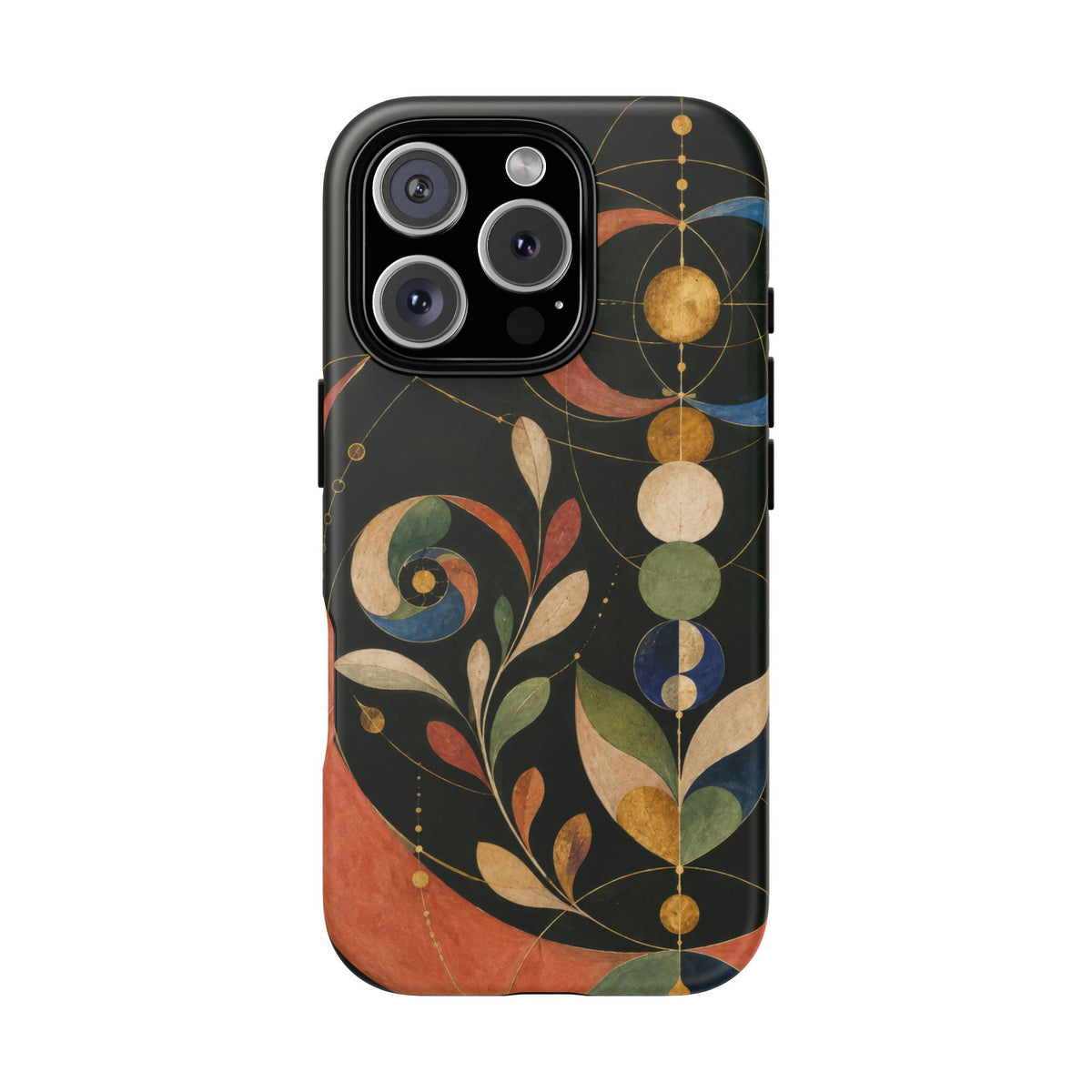 Orbital Garden iPhone Tough Case | Celestial Botanical Geometry