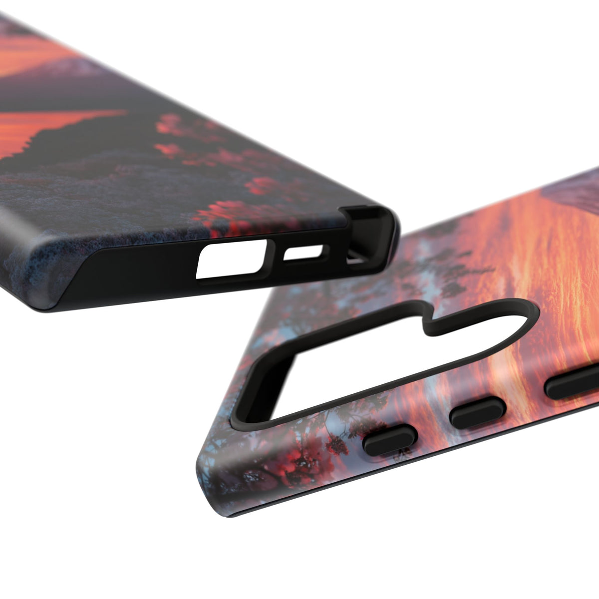 Fuji Moonlit Sakura Samsung Galaxy Tough Phone Case
